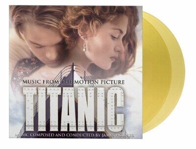 Titanic Soundtrack – James Horner – Translucent Yellow Vinyl 2LP ALBUM NEW