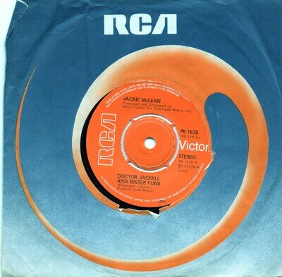 Jackie McLean Doctor Jackyll And Mister Funk Original UK 7" Single Very Good+