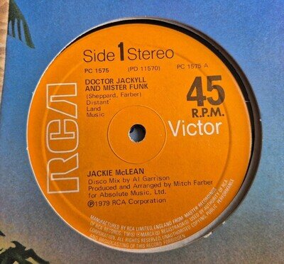 JACKIE MCCLEAN - DOCTOR JACKYLL AND MISTER FUNK 12" PC 1575 RCA 1979 VG+!