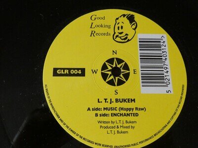 LTJ BUKEM MUSIC/ENCHANTED - 1993 ORIGINAL - 12" GOOD LOOKING RECORDS - VG++