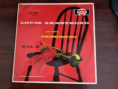 LOUIS ARMSTRONG. LOUIS ARMSTRONG AT THE CRESCENDO VOLUME 2. VINYL LP. 1955