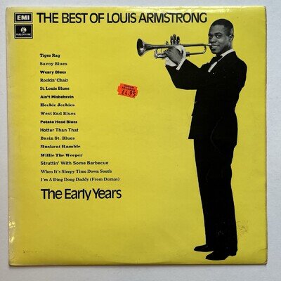 Louis Armstrong, The Best Of, Vinyl LP, Parlophone 1971, VG+/VG+, UK 1st, Mono