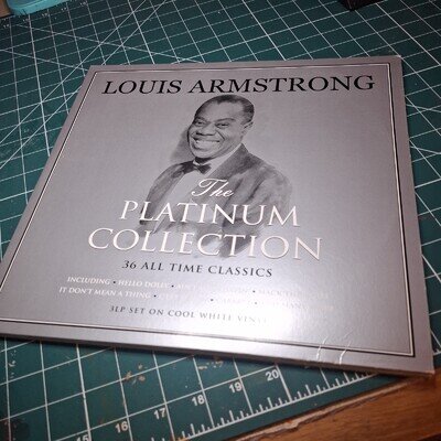 Louis Armstrong Platinum Collection 3LP Gatefold White Vinyl Record 36 Classics