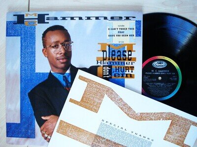MC Hammer Please Hammer Don't Hurt 'Em + Inner UK LP Capitol EST 2120 1990 NM