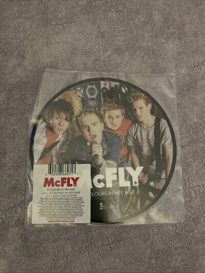 McFly 5 Colours in Her Hair 7" Picture Disc Vinyl Record Inc Lola ft Busted