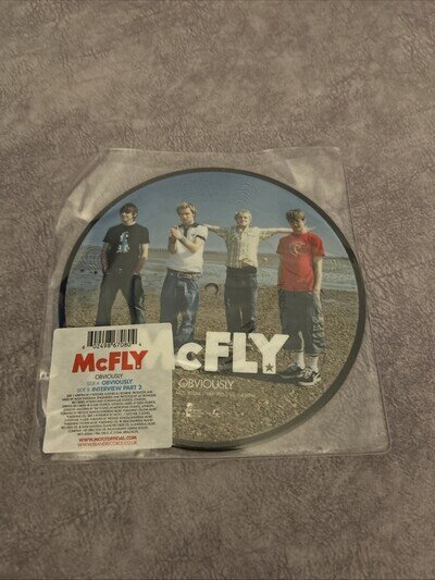 McFly Obviously 7" Picture Disc Single 2004 Vinyl Record