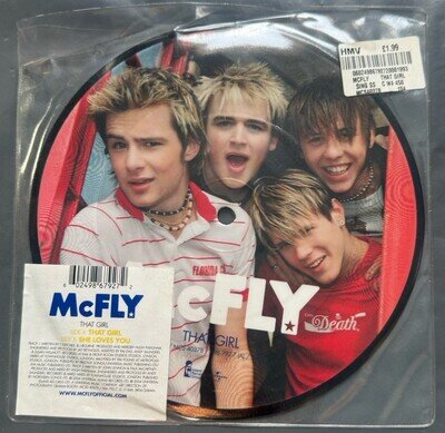 McFly That Girl 7” Picture Disc Vinyl Single 2004 Rare She Loves You