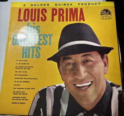 Louis Prima His Greatest Hits. 12 Vinyl Pye Golden Guinea Records GGL 0287 VG