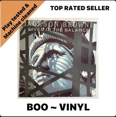 Jackson Browne Lives In The Balance Record Album Vinyl LP EX / VG+