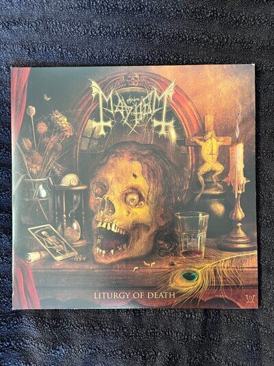 Mayhem - Liturgy of Death 180g vinyl, Black/Apricot Splatter, Ltd Edition