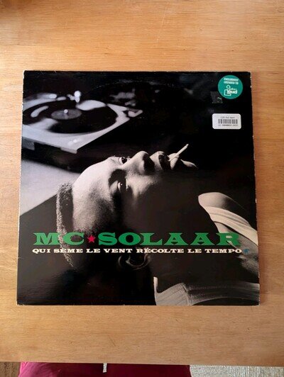 MC Solaar Qui Seme le Vent Recolte le Tempo. Clear Vinyl 12" LP Album