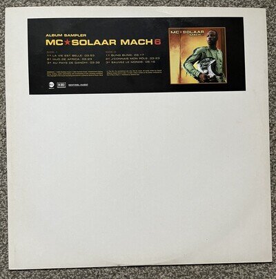 MC Solaar - Mach 6 (Album Sampler) 2003 12”. French Hip Hop. SAM 00925 EX