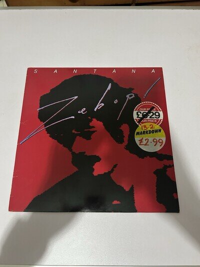 Santana Zebop! Vinyl LP 1981 CBS S CBS 84946