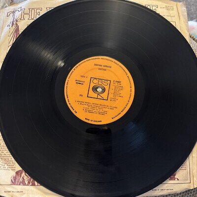 Santana Abraxas LP 1970 UK CBS S 64087 1st Press EX No Sleeve