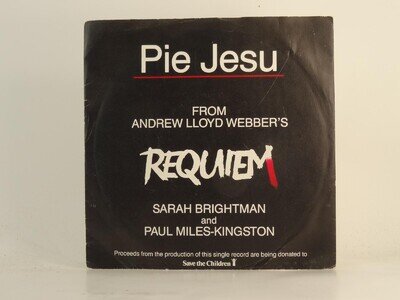 SARAH BRIGHTMAN AND PAUL MILES-KINGSTON PIE JESU (FROM REQUIEM) (77) 2 Track 7"