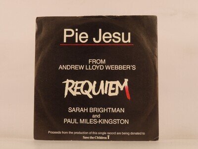 SARAH BRIGHTMAN AND PAUL MILES-KINGSTON PIE JESU (127) 2 Track 7" Single includi