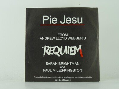 SARAH BRIGHTMAN AND PAUL MILES-KINGSTON PIE JESU (4) (49) 2 Track 7" Single incl