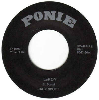 Jack Scott - LeRoy / Go Wild Little Sadie (7", Bla) (Near Mint (NM or M-)) - 398