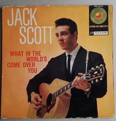 JACK SCOTT VINYL LP WHAT IN THE WORLD'S COME OVER YOU TOP RANK 1960 VG,