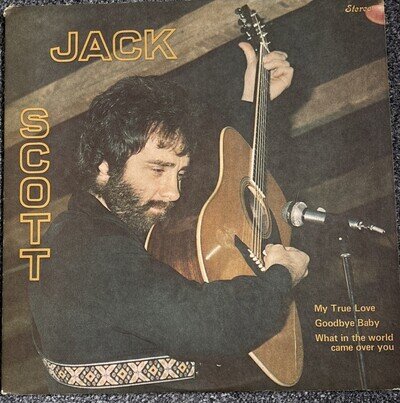 JACK SCOTT Vintage Self-Titled 1974 PONIE Records LP