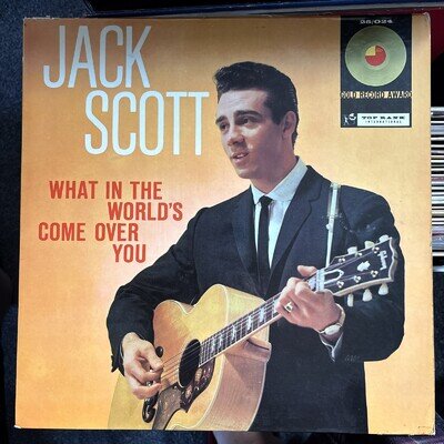 JACK SCOTT ORIG 1960 U.K. LP WHAT IN THE WORLD'S COME OVER YOU - TOP RANK