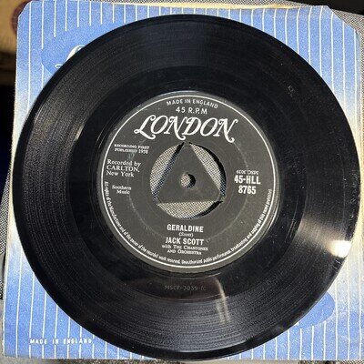Jack Scott: With Your Love/Geraldine:UK London:1958