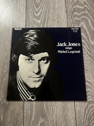 JACK JONES ~ JACK JONES SINGS MICHEL LEGRAND ~ 1971 UK 10-TRACK VINYL LP RECORD