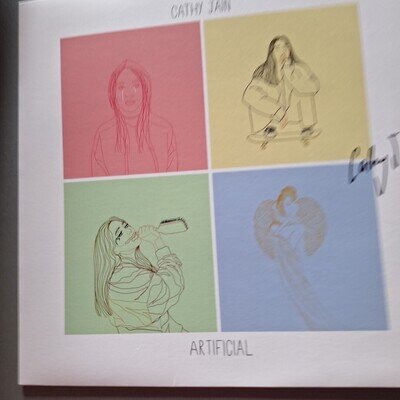 CATHY JAIN ARTIFICIAL LAVENDER VINYL 12" EP IN SIGNED SLEEVE / YALA