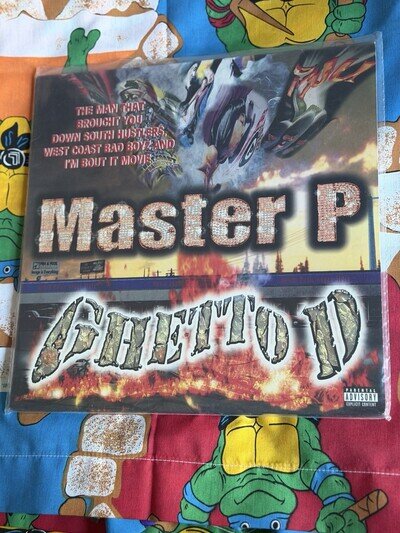 Master P Ghetto D 2 X LP BLACK VINYL RECORD + RARE + NO LIMIT RECORDS +MINT +