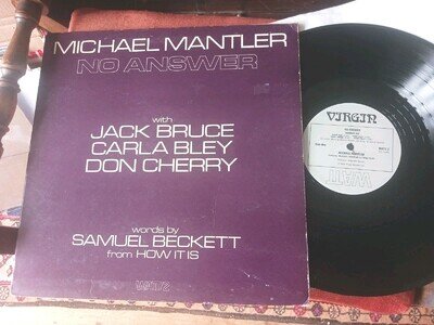 MICHAEL MANTLER / Jack Bruce - No Answer, RARE 1974 UK LP.... NICE COPY