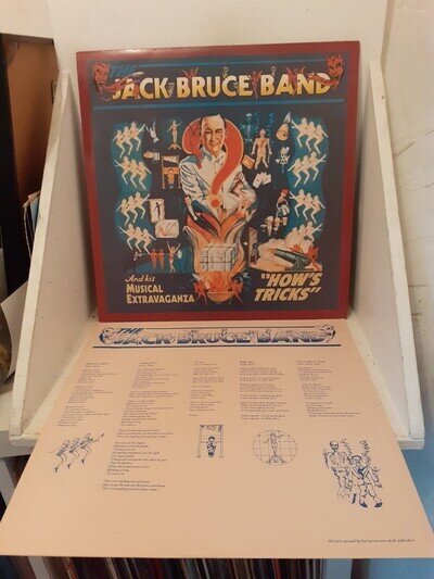 Jack Bruce Band - Hows Tricks Vinyl LP Record with Inner sleeve