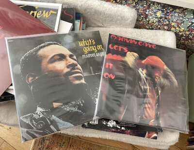 Marvin Gaye Let's Get It On & What's Going On Tamla 12" Black Vinyl LPs
