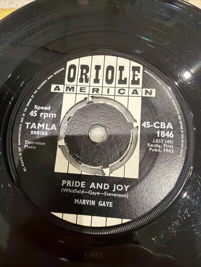 Marvin Gaye – Pride And Joy / One Of These Days 7” Rare Oriole Single G+