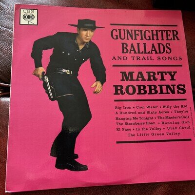 MARTY ROBBINS GUNFIGHTER BALLARDS AND TRAIL SONGS 12" LP UK CBS mono first P.