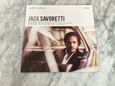 Jack Savoretti: Sleep No More. Rare Black Vinyl LP. BMG/Chrysalis 2016. NM/NM.