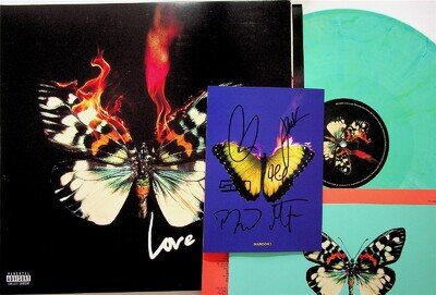 MAROON 5 - Love is Like SEA BLUE Coloured LP (NM** 2025 Vinyl) HAND SIGNED CARD