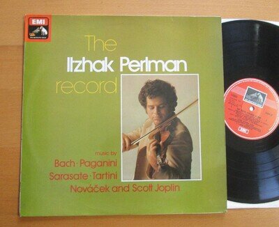 SEOM 22 The Itzhak Perlman Record Bach Paganini etc EMI Stereo Vinyl EX