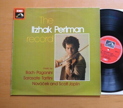 SEOM 22 The Itzhak Perlman Record Bach Paganini Sarasate Tartini EMI Stereo b/w