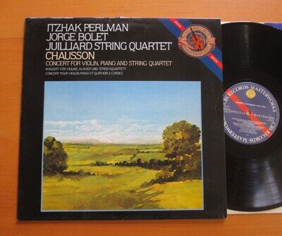 D37814 Itzhak Perlman Jorge Bolet Juilliard Quartet Chausson 1983 CBS Digital EX