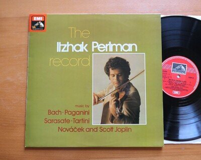 SEOM 22 The Itzhak Perlman Record Bach Paganini Sarasate Tartini NM Stereo EMI