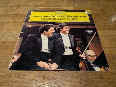 Perlman; Zukerman; Mehta. Mozart (Sinfonia concertante, etc). DGG 415 496 dig LP