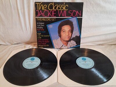 Jackie Wilson – The Classic Jackie Wilson UK Dbl LP 1983 SMP EX/EX/VG+ see pics