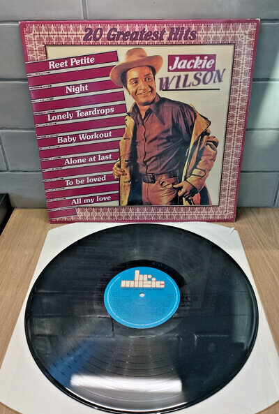 Vinyl LP Jackie Wilson – 20 Greatest Hits VG+/VG+1985 Belgian pressing