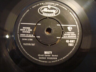 SARAH VAUGHAN, MISTY, MERCURY RECORDS 1959 EX