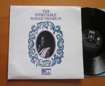 SAGA 8144 The Inimitable Sarah Vaughan EXCELLENT 1970 Saga Stereo LP