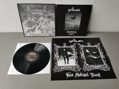 SATYRICON limited black Vinyl Da rk Medi e val Times / Pes ten 1349 (2020?)