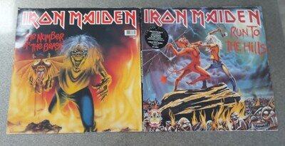 Iron Maiden "First 10 Years" Run To The Hills/Number Of The Beast Vinyl VG+/VG