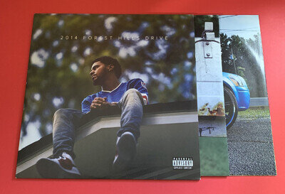 J Cole 2014 Forest Hills Drive [LP] (Record, 2015) Vinyl Record EX/NM/NM