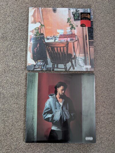 J Cole - The Fall Off Blue and Red Vinyl (Sealed)