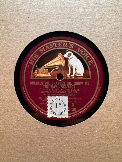 78Rpm, Hot dance, Savoy Havana Band 'Charleston, Charleston, Show Me The Way' E